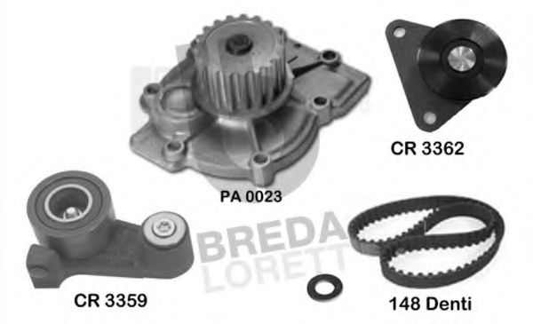 Imagine Set pompa apa + curea dintata BREDA LORETT KPA0401A