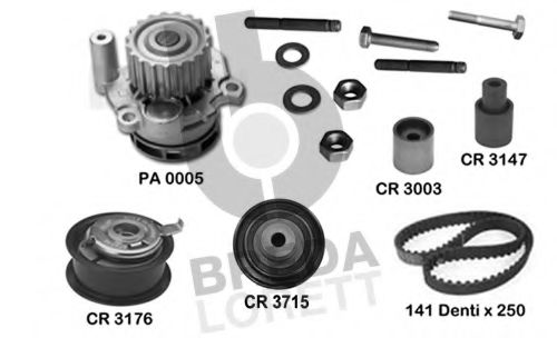 Imagine Set pompa apa + curea dintata BREDA LORETT KPA0598A