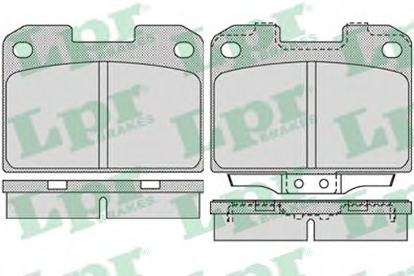 Imagine set placute frana,frana disc LPR 05P1022