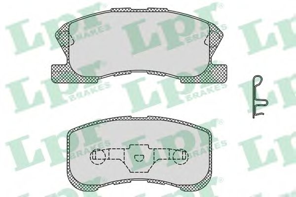 Imagine set placute frana,frana disc LPR 05P1042