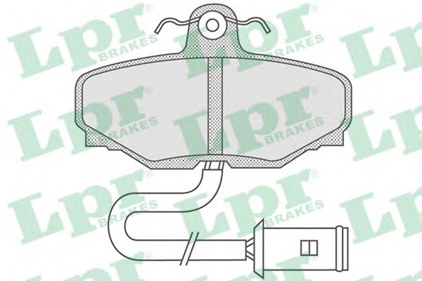 Imagine set placute frana,frana disc LPR 05P741