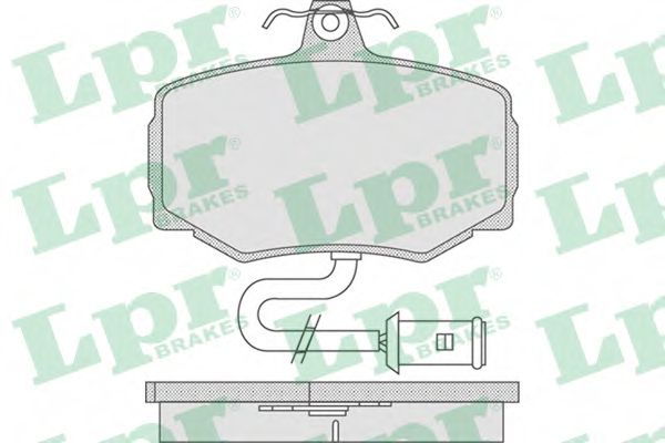 Imagine set placute frana,frana disc LPR 05P752