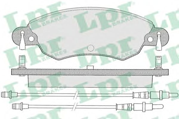 Imagine set placute frana,frana disc LPR 05P792