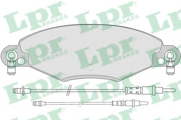 Imagine set placute frana,frana disc LPR 05P799