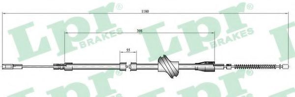 Imagine Cablu, frana de parcare LPR C0045B