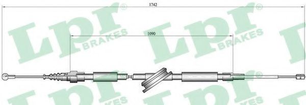 Imagine Cablu, frana de parcare LPR C0048B