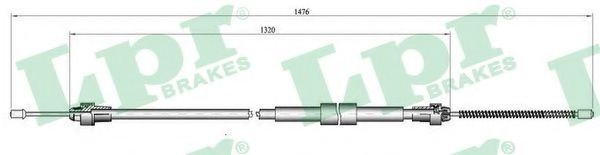 Imagine Cablu, frana de parcare LPR C0137B