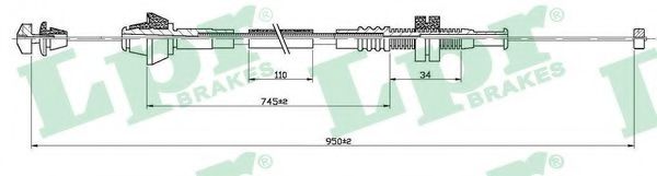 Imagine Cablu acceleratie LPR C0168A