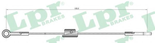 Imagine Cablu, frana de parcare LPR C0222B