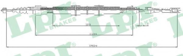 Imagine Cablu, frana de parcare LPR C0258B