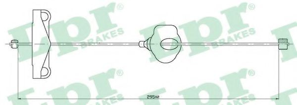 Imagine Cablu, frana de parcare LPR C0261B