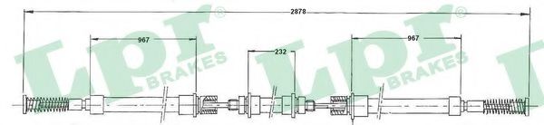 Imagine Cablu, frana de parcare LPR C0276B