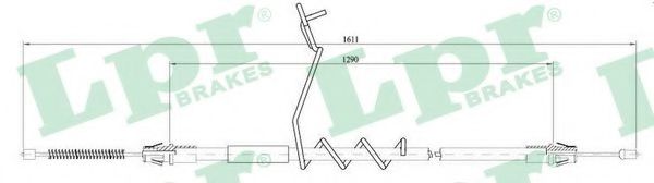 Imagine Cablu, frana de parcare LPR C0290B