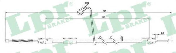 Imagine Cablu, frana de parcare LPR C0292B