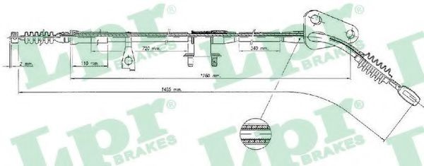 Imagine Cablu, frana de parcare LPR C0375B