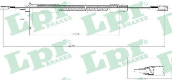 Imagine Cablu, frana de parcare LPR C0435B