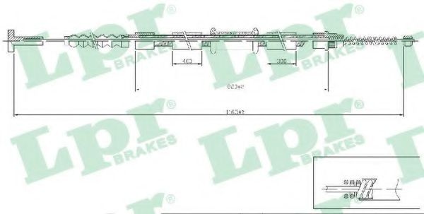 Imagine Cablu, frana de parcare LPR C0471B