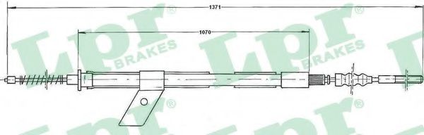 Imagine Cablu, frana de parcare LPR C0486B