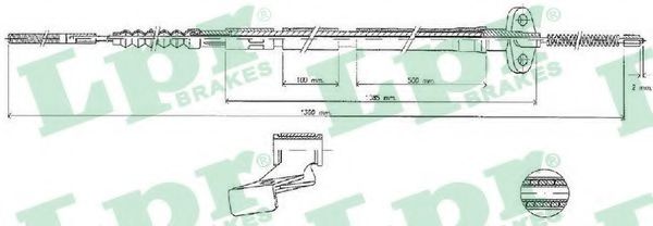 Imagine Cablu, frana de parcare LPR C0493B