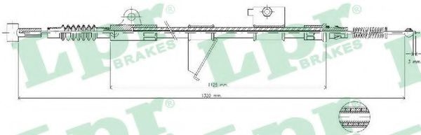 Imagine Cablu, frana de parcare LPR C0514B