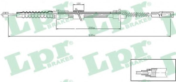 Imagine Cablu, frana de parcare LPR C0647B