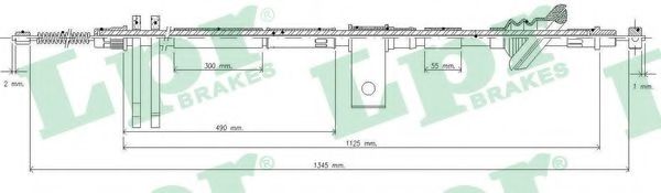 Imagine Cablu, frana de parcare LPR C0831B