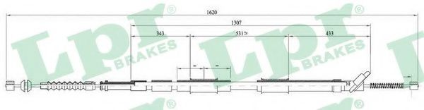 Imagine Cablu, frana de parcare LPR C0873B