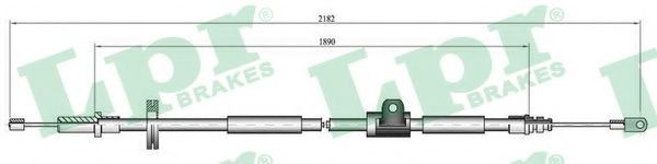 Imagine Cablu, frana de parcare LPR C0923B