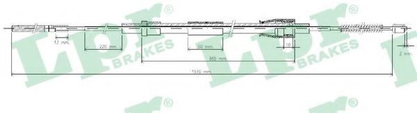 Imagine Cablu, frana de parcare LPR C0965B