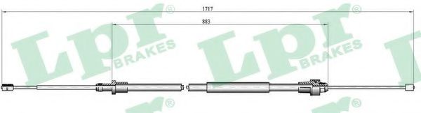 Imagine Cablu, frana de parcare LPR C0998B