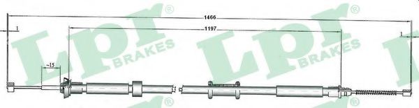 Imagine Cablu, frana de parcare LPR C1084B