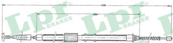 Imagine Cablu, frana de parcare LPR C1240B