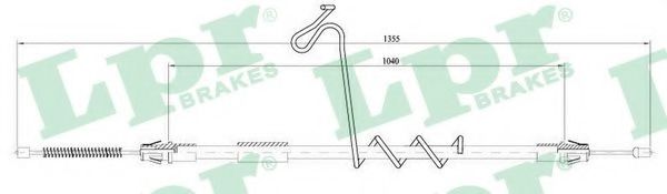 Imagine Cablu, frana de parcare LPR C1616B