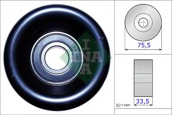 Imagine rola intinzator,curea transmisie INA 531 0827 10