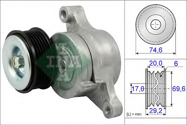 Imagine Intinzator curea, curea distributie INA 534 0457 10