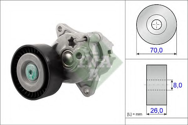 Imagine intinzator,curea transmisie INA 534 0481 10