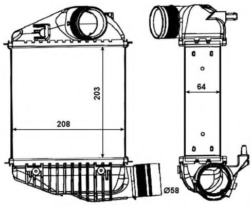 Imagine Intercooler, compresor NRF 30015