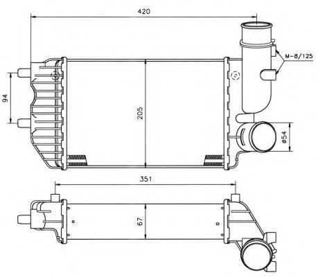 Imagine Intercooler, compresor NRF 30066A