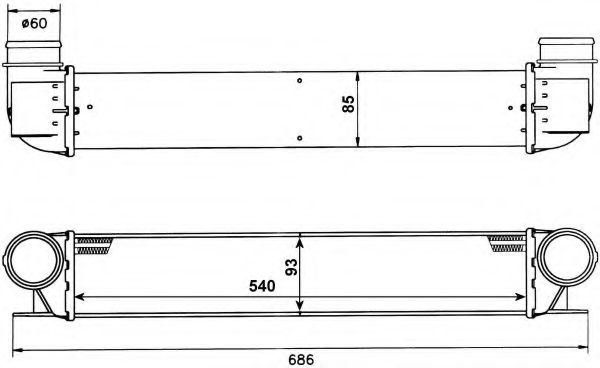 Imagine Intercooler, compresor NRF 30129A