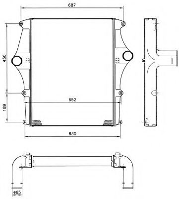 Imagine Intercooler, compresor NRF 30137