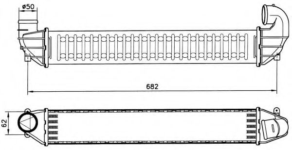 Imagine Intercooler, compresor NRF 30139