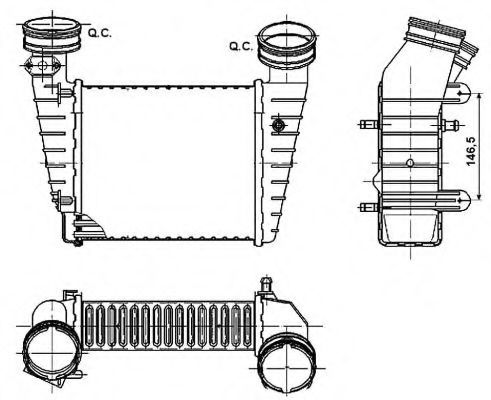 Imagine Intercooler, compresor NRF 30147A