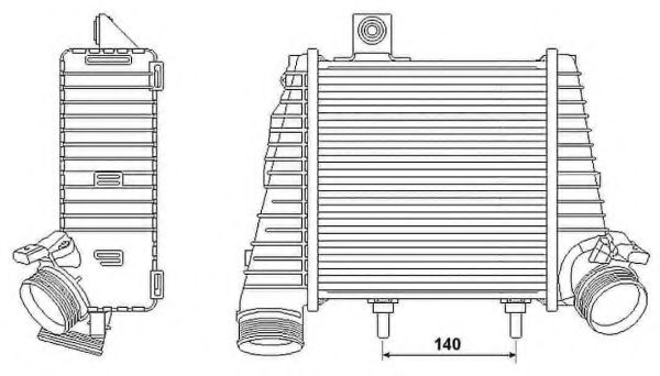 Imagine Intercooler, compresor NRF 30239