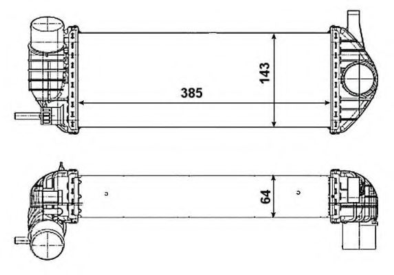 Imagine Intercooler, compresor NRF 30468