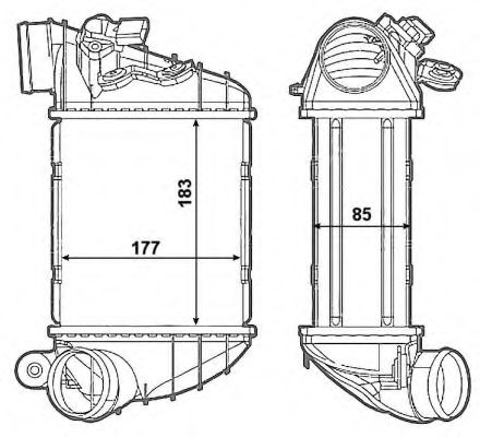 Imagine Intercooler, compresor NRF 30799