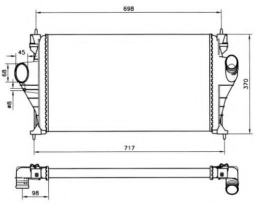 Imagine Intercooler, compresor NRF 30828