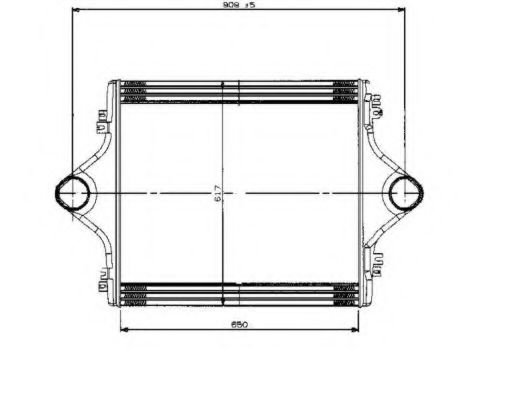 Imagine Intercooler, compresor NRF 309005