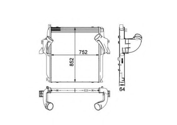 Imagine Intercooler, compresor NRF 30905