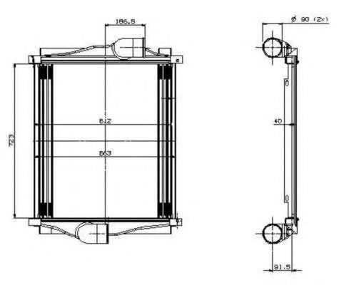 Imagine Intercooler, compresor NRF 309128