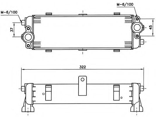 Imagine Radiator ulei, ulei motor NRF 31061